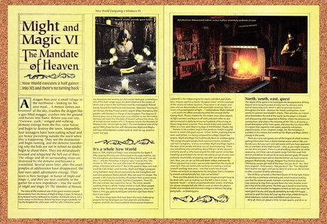 1997 Might & Magic VI The Mandate Of Heaven PC Original Ad / Promo vr1