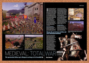 2002 Medieval Total War PC Original Advertisement / Retro Promo vr1