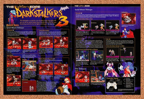 1999 Darkstalkers 3 PS1 Original Advertisement / Retro Promo vr1