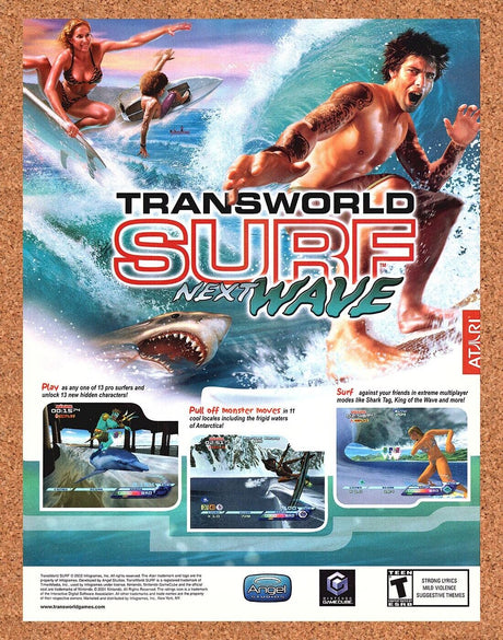 Transworld Surf Next Wave GameCube Original 2003 Ad Authentic Video Game Promo