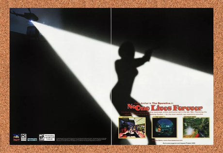 No One Lives Forever PC Original 2002 Ad Authentic Fox FPS Video Game Promo v1