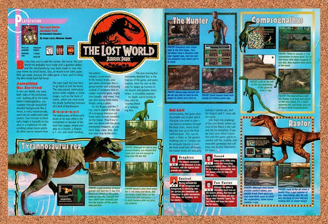 1997 The Lost World Jurassic Park PS1 Original Advertisement / Retro Promo vr1