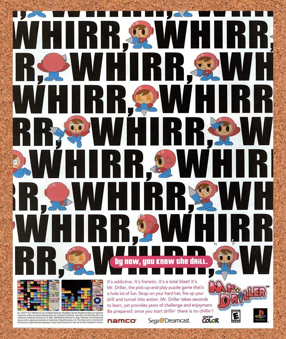 2000 Mr Driller Dreamcast Original Advertisement / Retro Promo v1