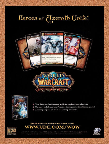 2006 World Of WarCraft Card Game Are We There Yeti? Original Ad / Promo v2