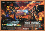 MechWarrior 3 PC Original 2001 Ad Authentic Microsoft Mech Video Game Promo