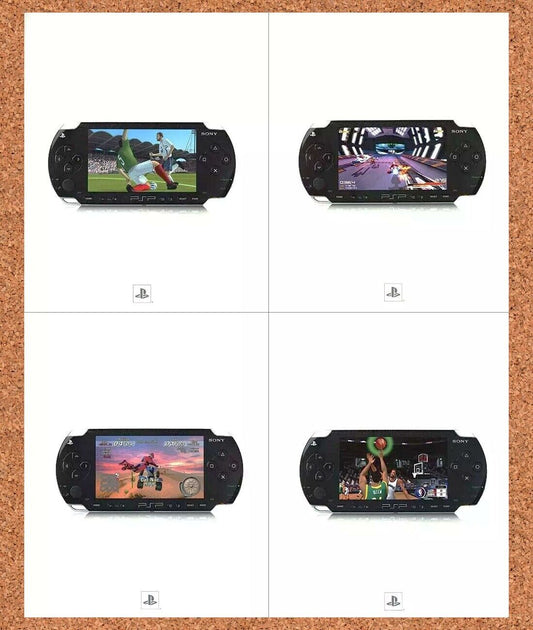 PlayStation Portable PSP Original 2006 Ad 4-Part Video Game Console Art Promo