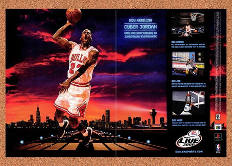 1999 NBA Live 2000 PS1 Original Advertisement / Retro Promo v1