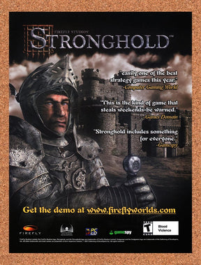 2002 Stronghold PC Original Advertisement / Retro Promo v1