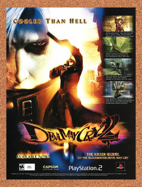 2003 Devil May Cry 2 PS2 Original Advertisement / Retro Promo v1
