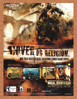 Kill Switch PS2 Original 2003 Print Ad Authentic Namco Video Game Art Promo