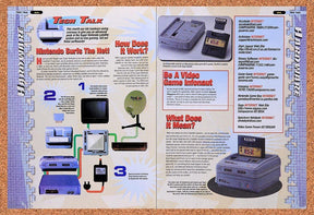 1995 Nintendo SNES Satellite Original Advertisement / Retro Wall Art v3