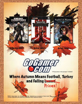 Go Gamer Thanksgiving Original 2007 Vintage Ad - Video Game Promo