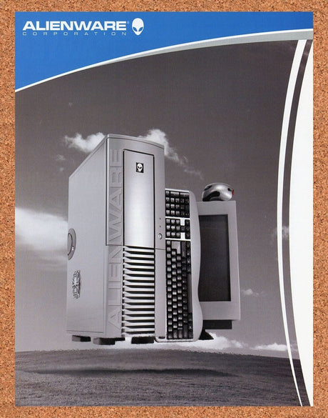 Alienware Original 2004 Ad Authentic Performance Gaming PC Retro Tech Promo
