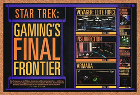 Star Trek PC Original 2001 Ad Authentic Voyager Cover Story Video Game Promo