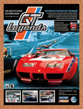 2006 GT Legends PC Original Advertisement / Retro Promo v2