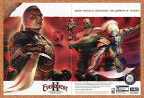 EverQuest 2 PC II Original 2007 Ad Authentic NVidia Sony MMO Video Game Promo