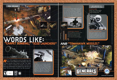 2003 Command & Conquer Generals PC Original Advertisement / Retro Promo vr1