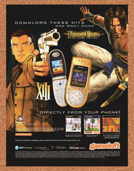 Original 2004 Prince Of Persia Sands Of Time Mobile Ad - Video Game Promo