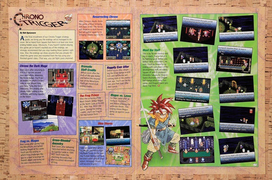 1995 Chrono Trigger Discovered Endings Original Ad / Retro Wall Art v5
