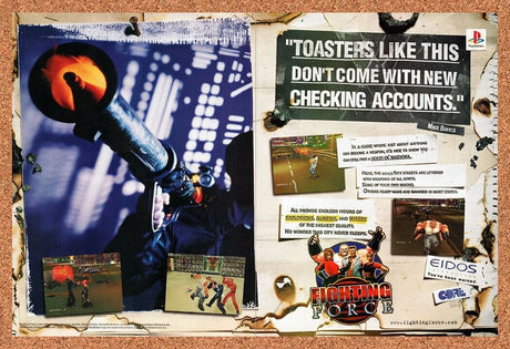 1997 Fighting Force 1 PS1 Original Advertisement / Retro Wall Art v2