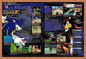2001 Sonic Adventure 2 Dreamcast Original Advertisement / Retro Promo vr1