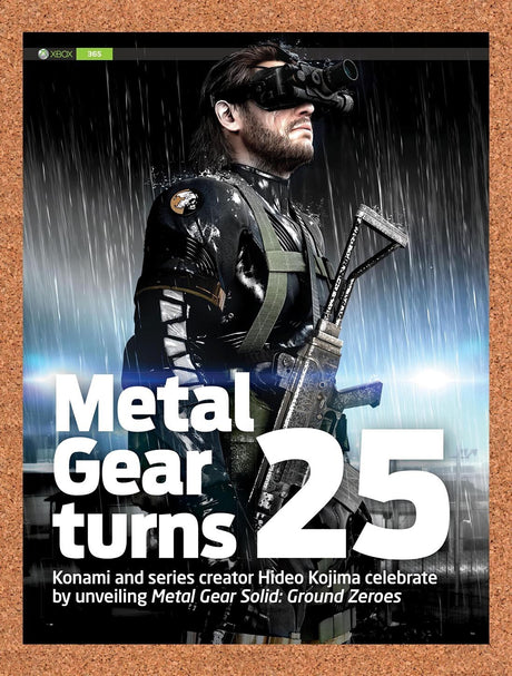 2012 Metal Gear Solid Ground Zeroes Metal Gear 25th Anniversary Original Ad v1