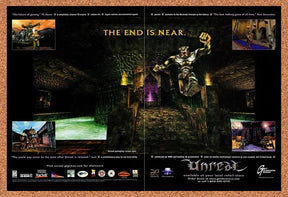 1998 Unreal PC Original Advertisement / Retro Promo v9