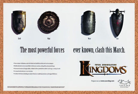 1998 Total Annihilation Kingdoms PC Original Advertisement / Retro Wall Art v1