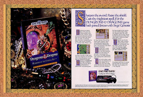 1992 Dungeons & Dragons Warriors Of The Eternal Sun PC Original Ad / Promo v1
