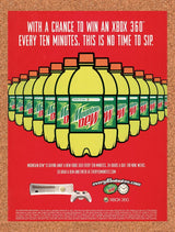 2005 Mountain Dew Xbox 360 Original Advertisement / Retro Promo v2