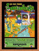 1992 Oh No More Lemmings IBM Expansion Pack Original Advertisement / Promo v1