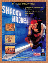 1999 Shadow Madness PS1 Original Advertisement / Retro Promo v1