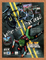 1998 Courier Crisis PS1 Original Advertisement / Retro Wall Art v1