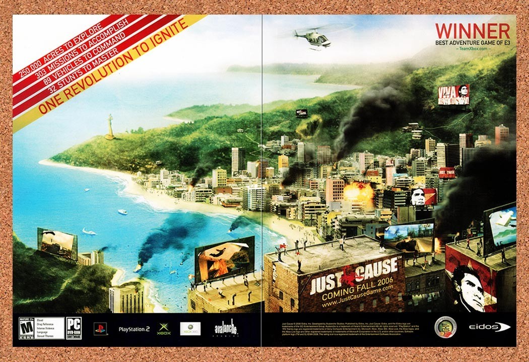 2006 Just Cause PC Original Advertisement / Retro Promo v3