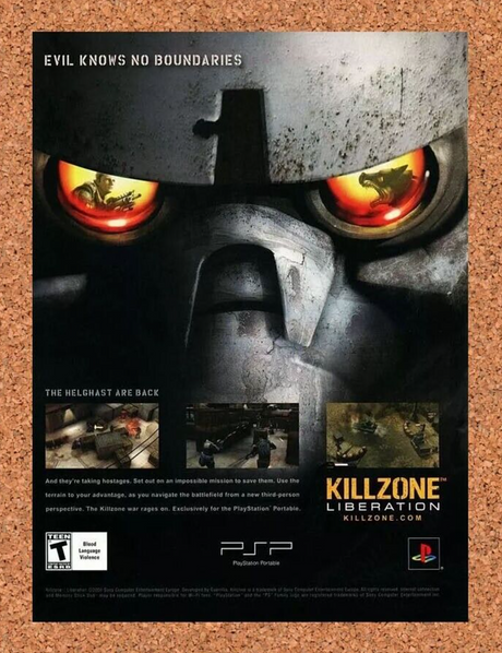 Killzone Liberation PSP Original 2007 Ad Authentic Sony Video Game Promo