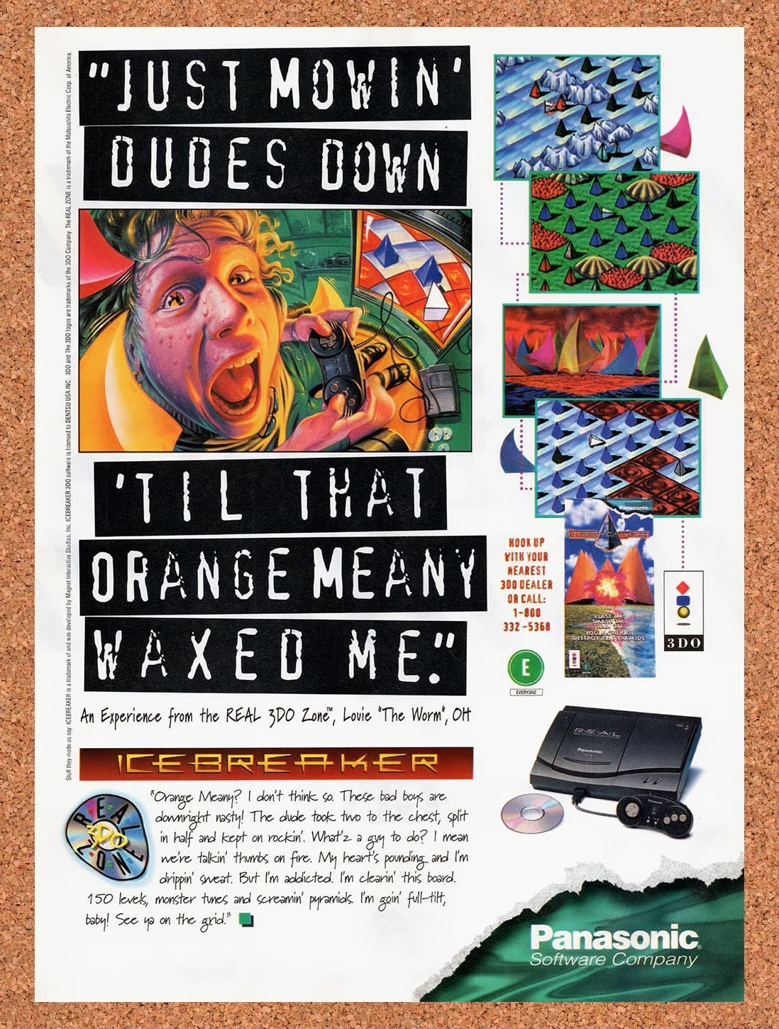 1995 Icebreaker 3DO Original Advertisement / Retro Promo v4