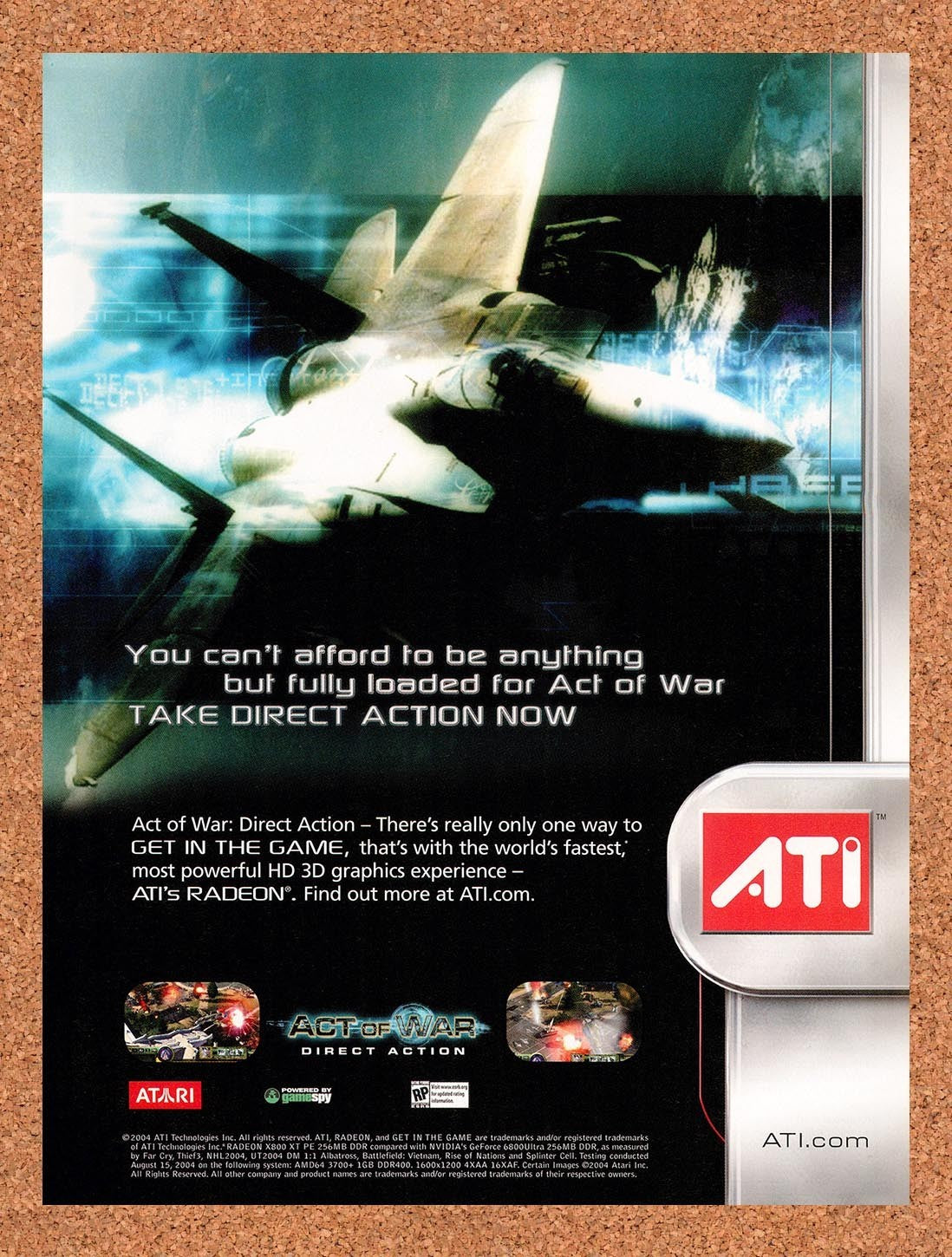 2004 Act Of War Direct Action ATI Original Advertisement / Retro Promo v2