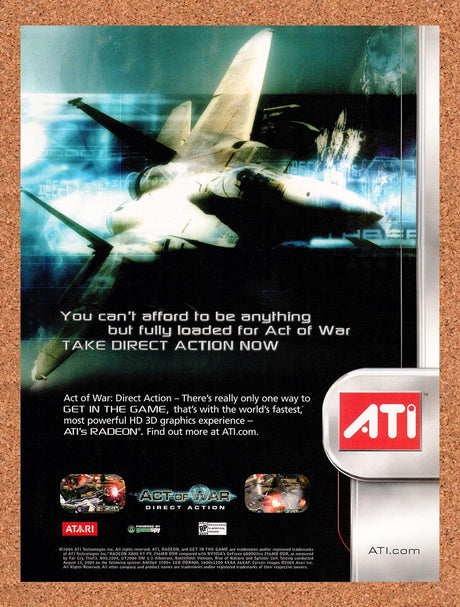2004 Act Of War Direct Action ATI Original Advertisement / Retro Promo v2
