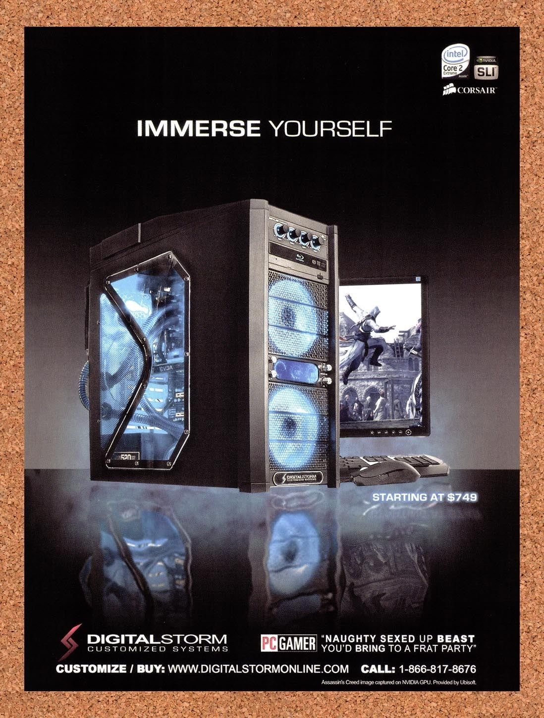 2008 Assassin's Creed Digital Storm Customized Systems Original Ad / Promo v1