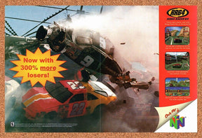 Ridge Racer 64 N64 Original 2000 Vintage Ad - Video Game Promo