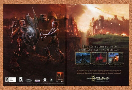 Enclave PC Original 2005 Ad Authentic Windows Hack And Slash Video Game Promo