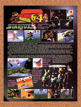 1997 StarFox 64 N64 Original Advertisement / Retro Promo vr2