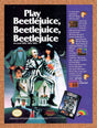 1991 Beetlejuice NES Original Advertisement / Retro Wall Art v2