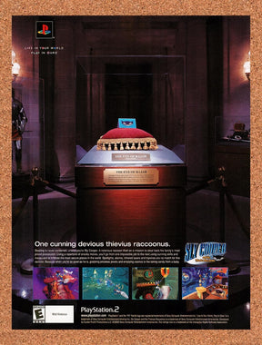 2005 Sly Cooper And The Thievius Raccoonus PS2 Original Ad / Promo v1