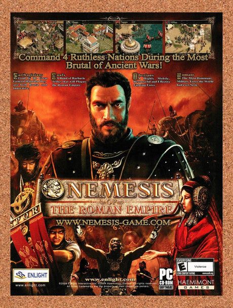 2004 Nemesis Of The Roman Empire PC Original Advertisement / Retro Wall Art v1