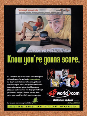 1999 EB World EB Games Original Advertisement / Retro Wall Art v2