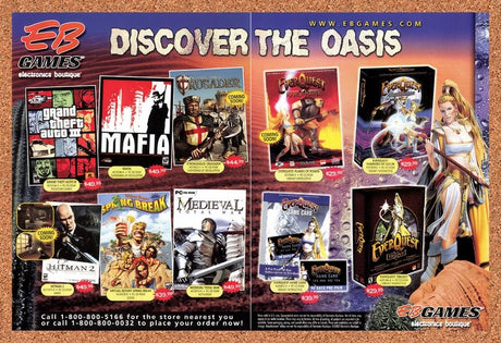 2002 EB Games PC Games Original Advertisement / Retro Promo v13