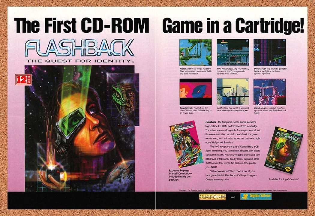 1993 Flashback Genesis Original Advertisement / Retro Promo v3
