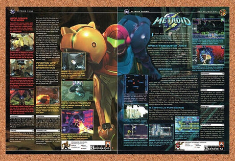 Metroid Fusion GBA Original 2003 Vintage Ad - Video Game Review Promo