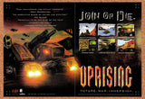1997 Uprising Join Or Die PC Original Advertisement / Retro Promo v1